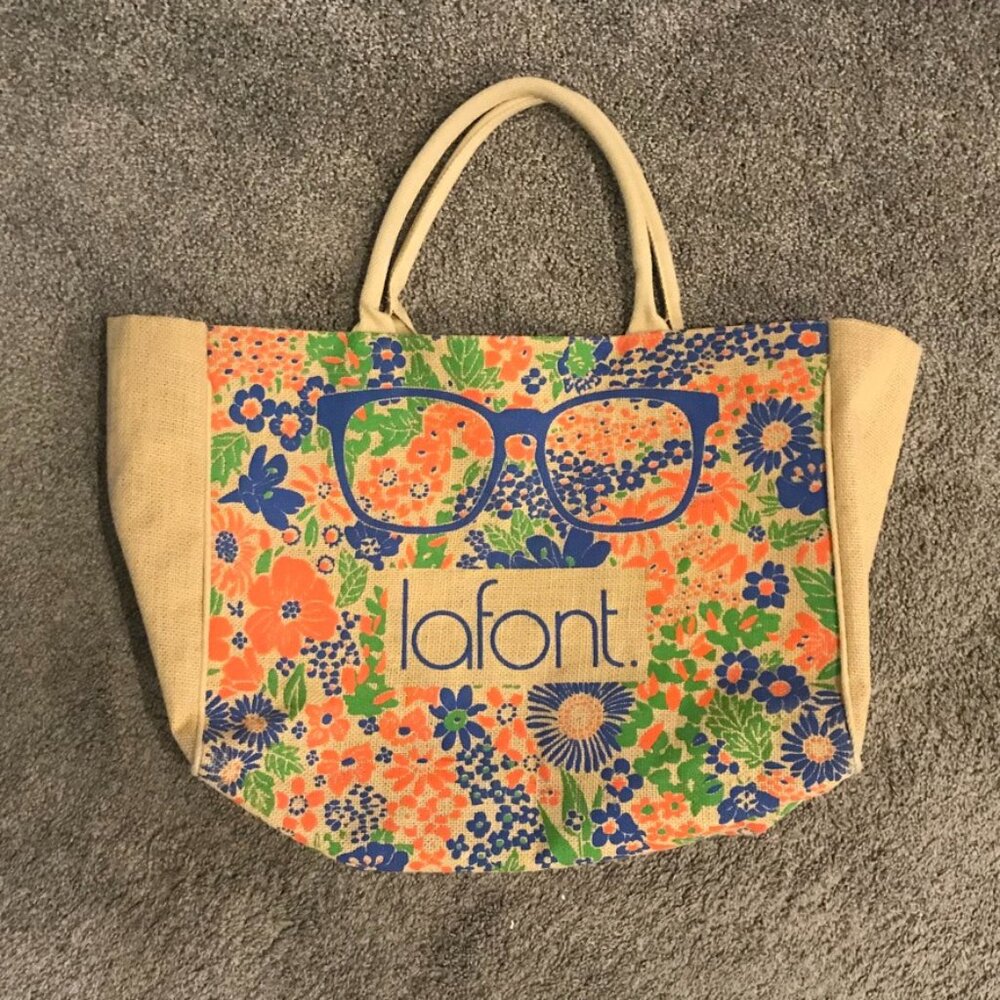 Lafont Burlap Large Travel Beach Bag